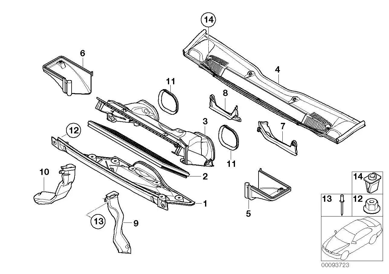 BMW Einsteckmutter E30 E53 51711947419 - Z1 E30, X5 E53