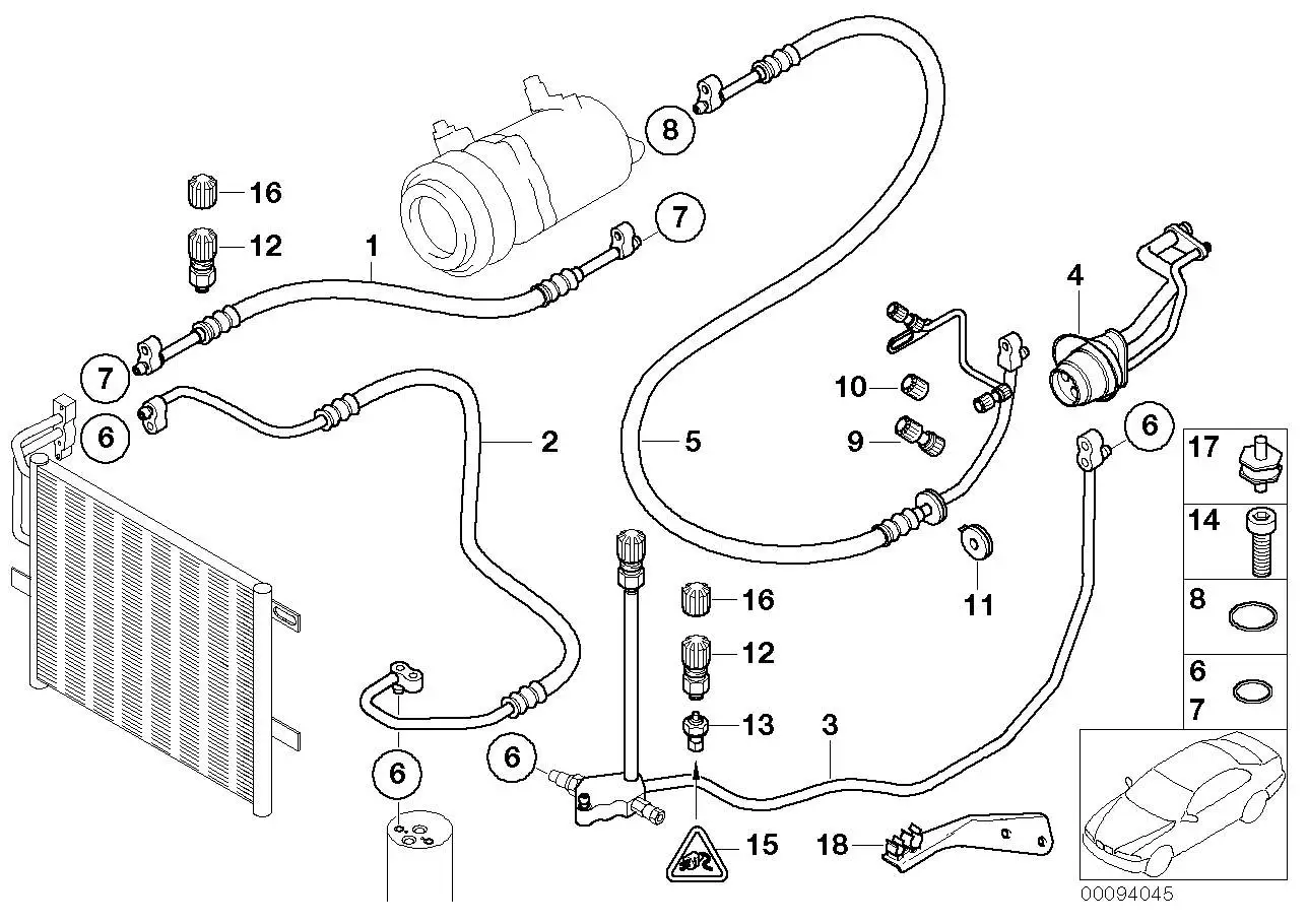 BMW Halter E46 E85 E86 64509147384