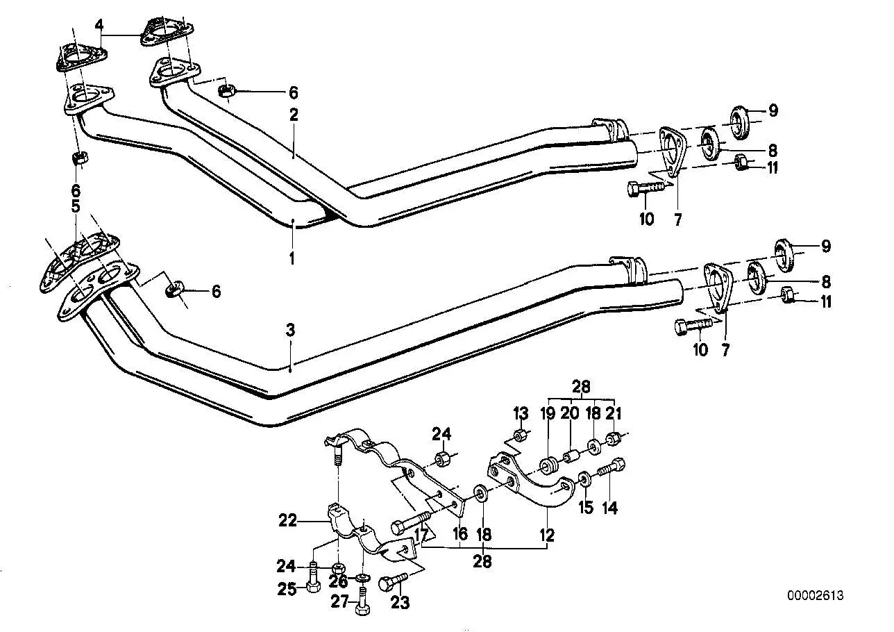 BMW Abgasrohr E30 18111177950 - Bildposition 03