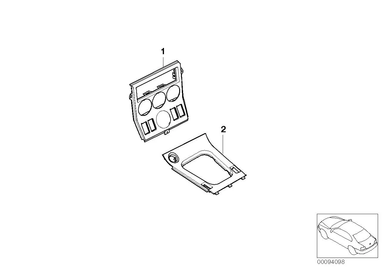 BMW Chromring 51168410704 - Z3 /