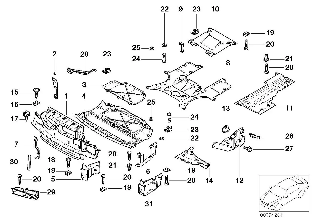 BMW Abdeckung aussen rechts E38 51718172662