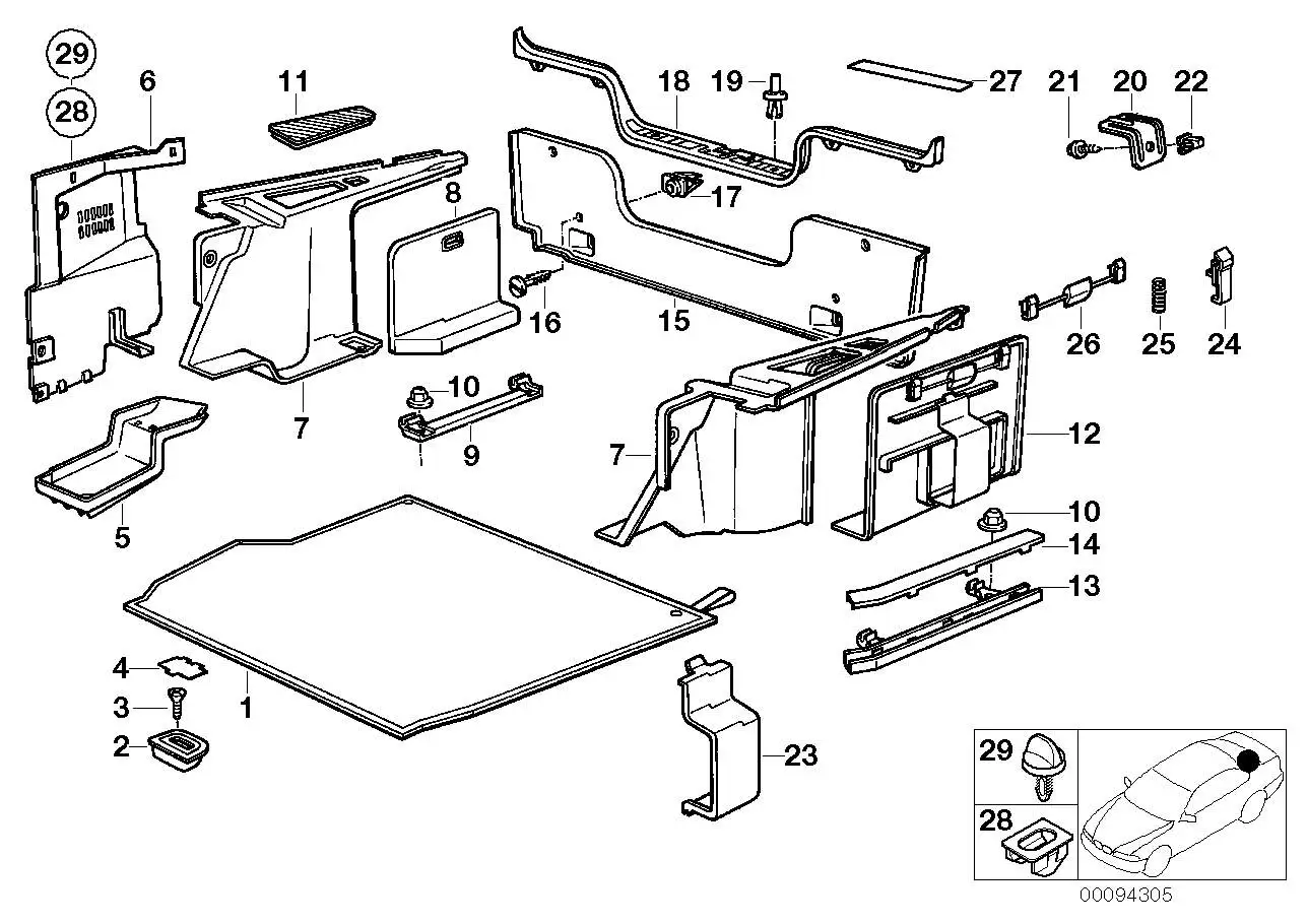 BMW Halter E30 51471947367 - Bildposition 23