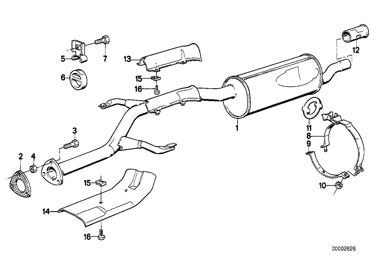 BMW Mutter E23 E24 E28 E30 18211176168 - Bildposition 15