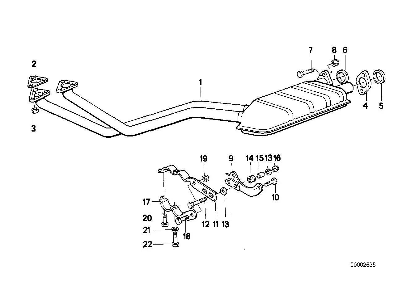 BMW Dichtring asbestfrei E23 E24 E28 E30 E34 18111723533 - Z1 E30