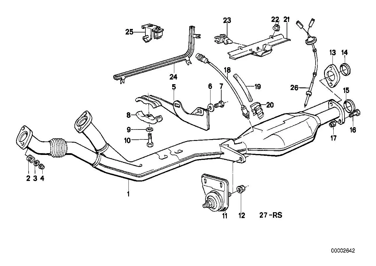 BMW Lambdasonde E24 E32 11781714873