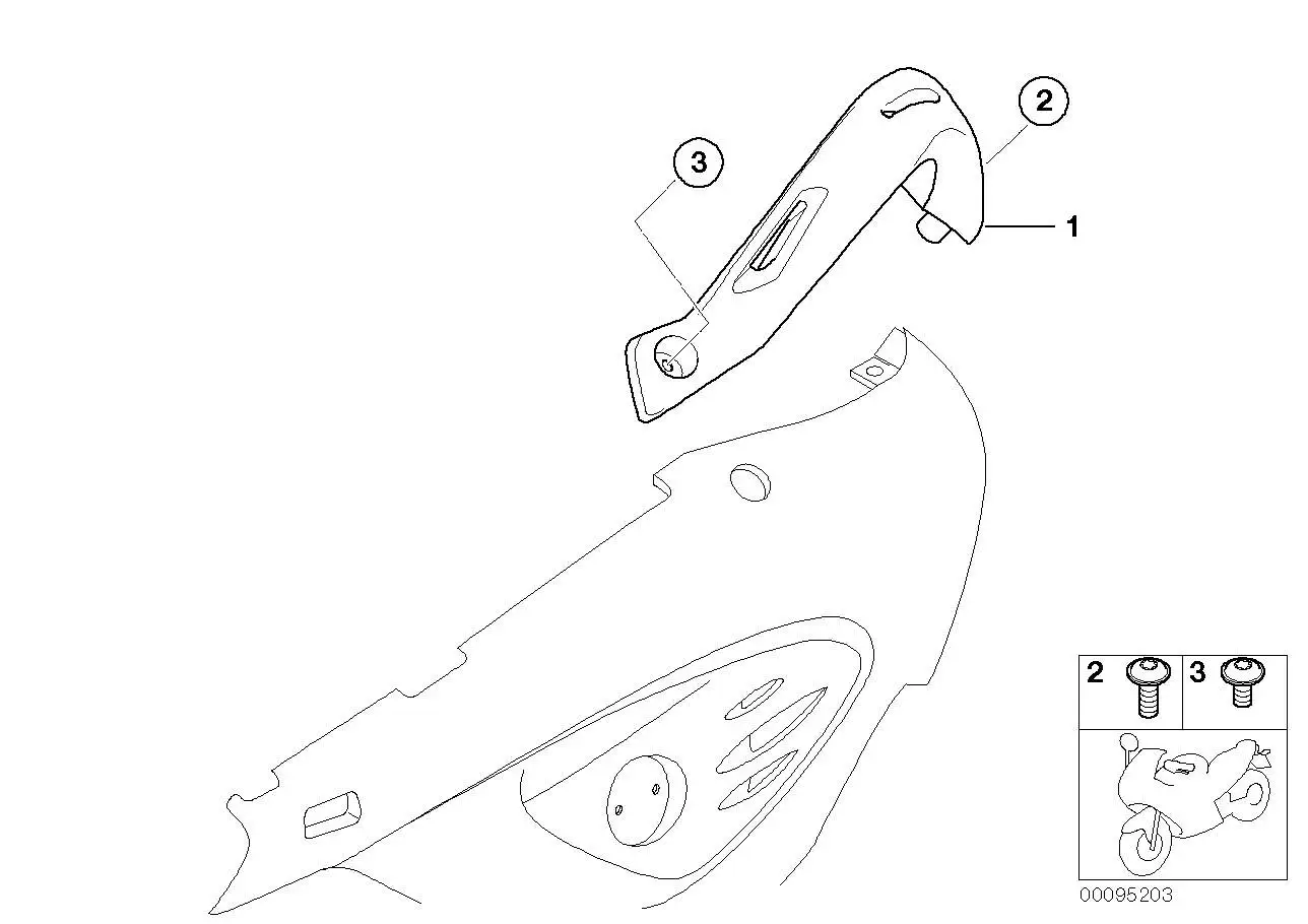 BMW Gepäckreling rechts 46637687102