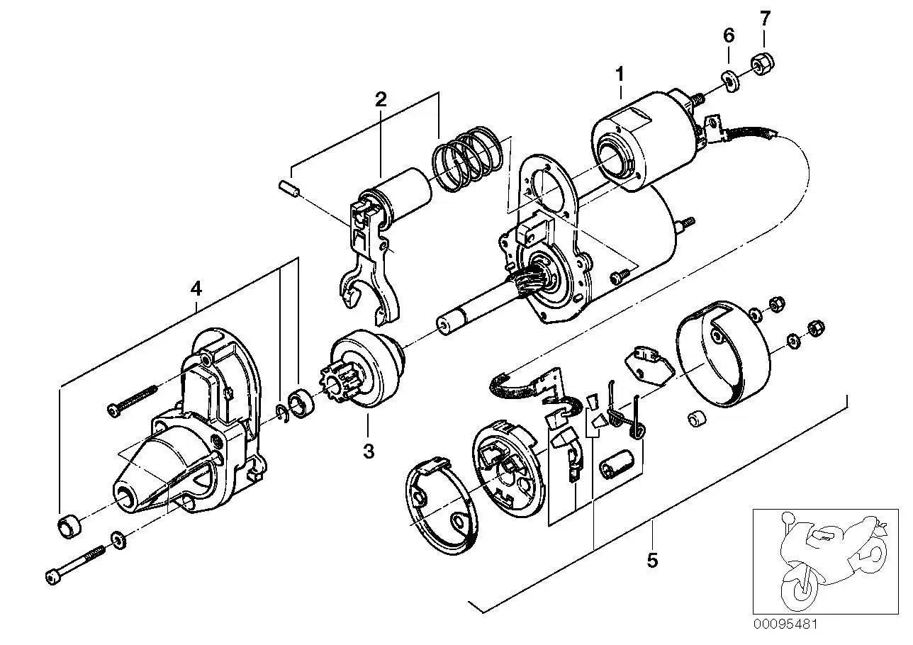 BMW Reparatursatz Anlasser A10 A61 K30 R21 R21A R22 R28 124112446