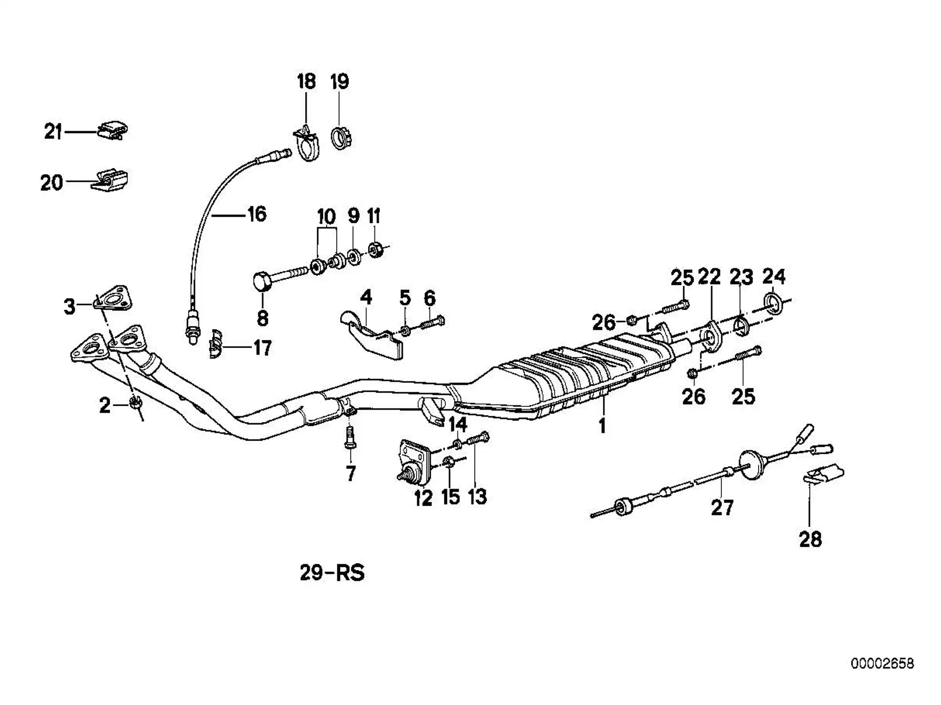 BMW Sechskantschraube E30 E36 E12 E21 E23 E24 E28 E31 E32 E34 E38 E39 E46 E65 E66 E83 E85 E86 F80 F82 F83 F87N R13 07119902957