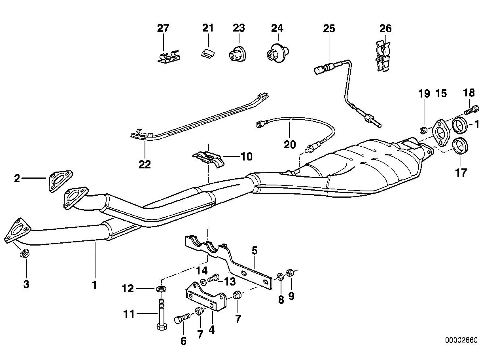 BMW Rohrschelle E12 E23 E24 E28 E34 18211176717