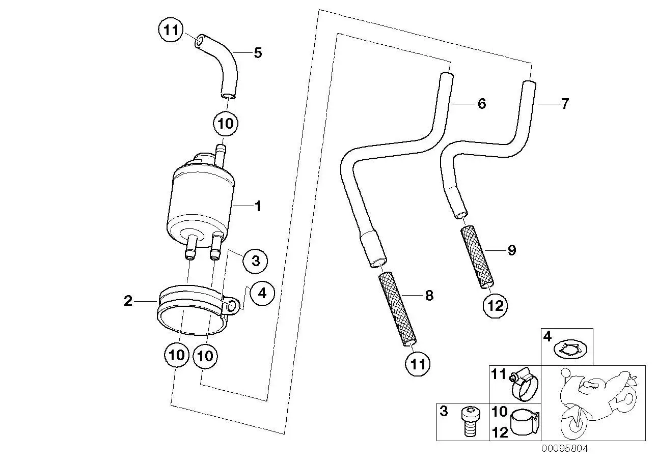 BMW Kraftstoffschlauch Rücklauf 13537659965 - Bildposition 06