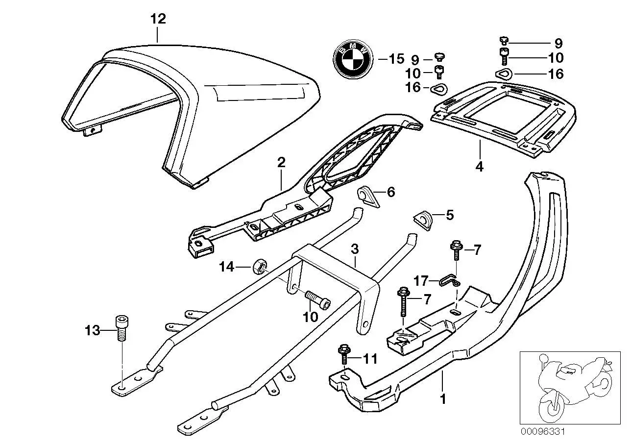 BMW Gepäckhalter R22 46542313951