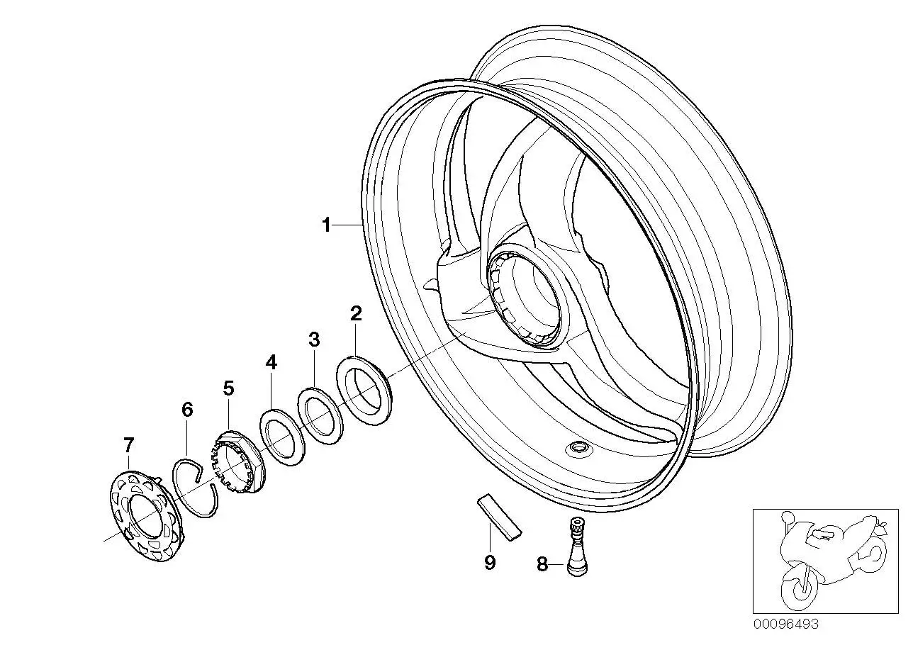 BMW Konusring 33177669708 - F 650 CS Scarver / Bildposition 02