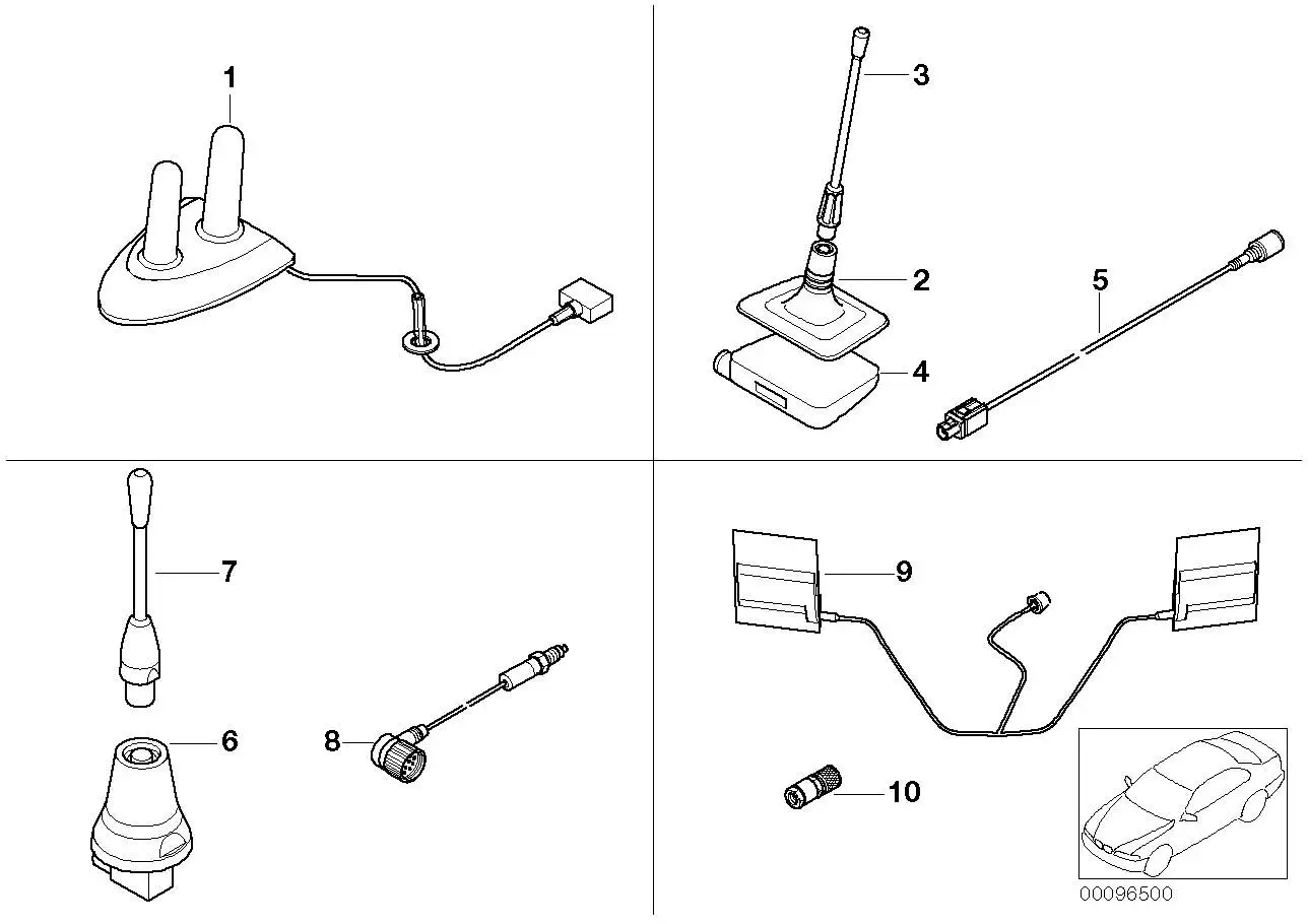 BMW Dualbandantenne 84536906433 - Bildposition 01