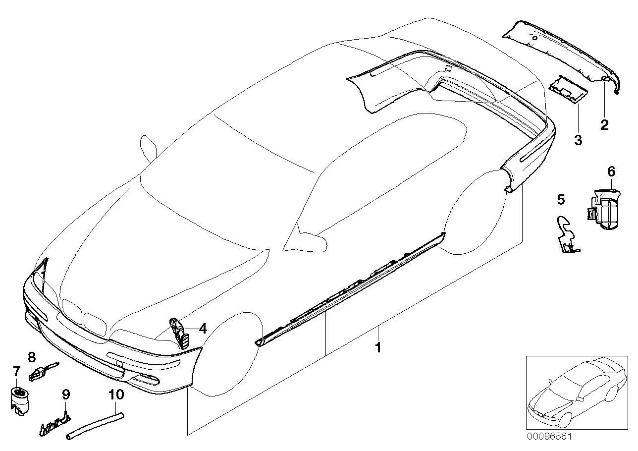 BMW Haltewinkel rechts E46 51127000348
