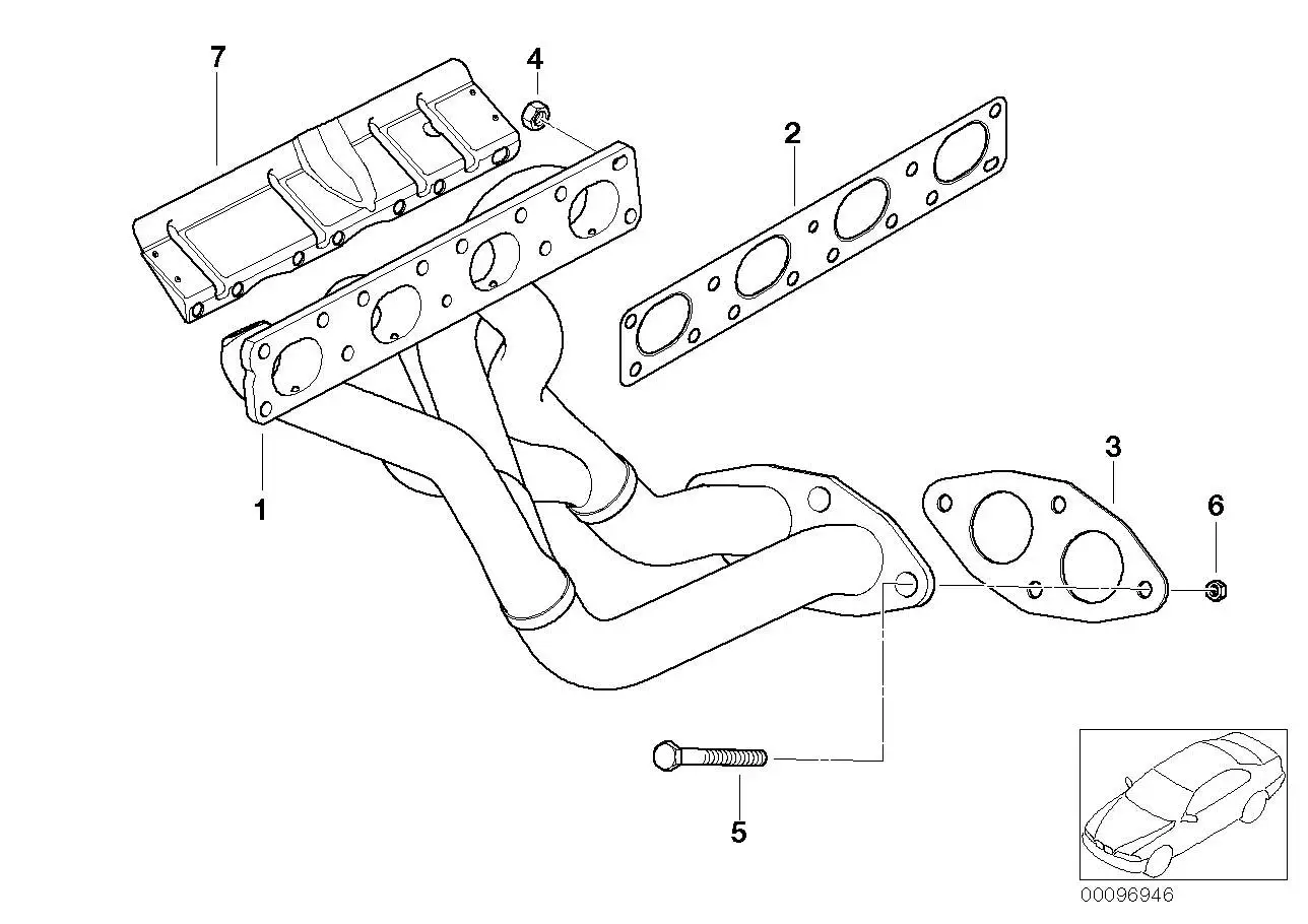 BMW Dichtung E46 E83 18307506779