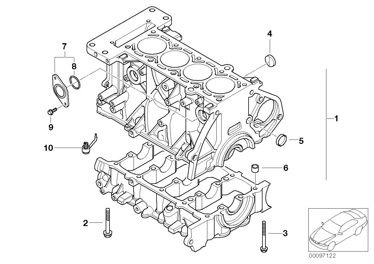 BMW Passhülse R50 R52 R53 07101487235