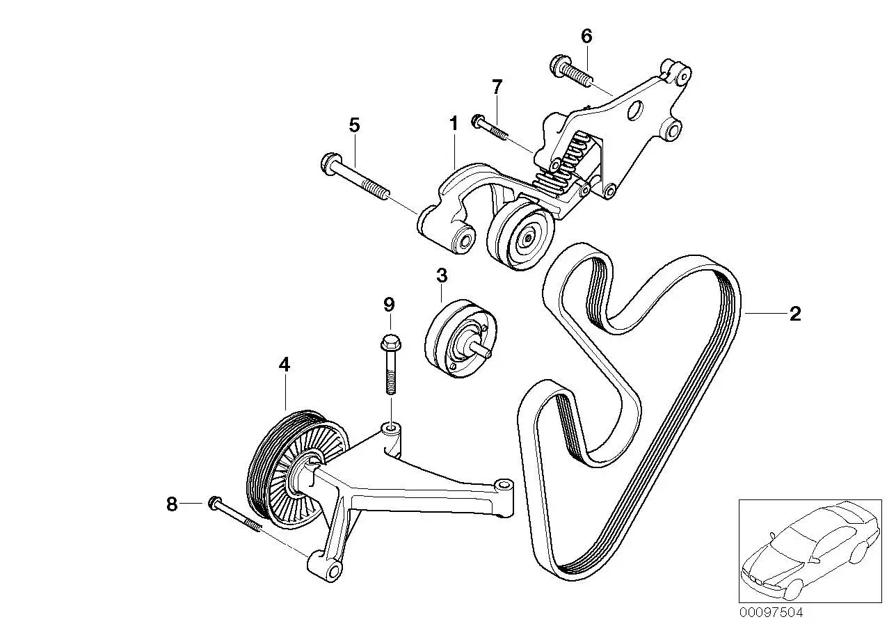 BMW Sechskantschraube mit Scheibe 07119906091 - Bildposition 06