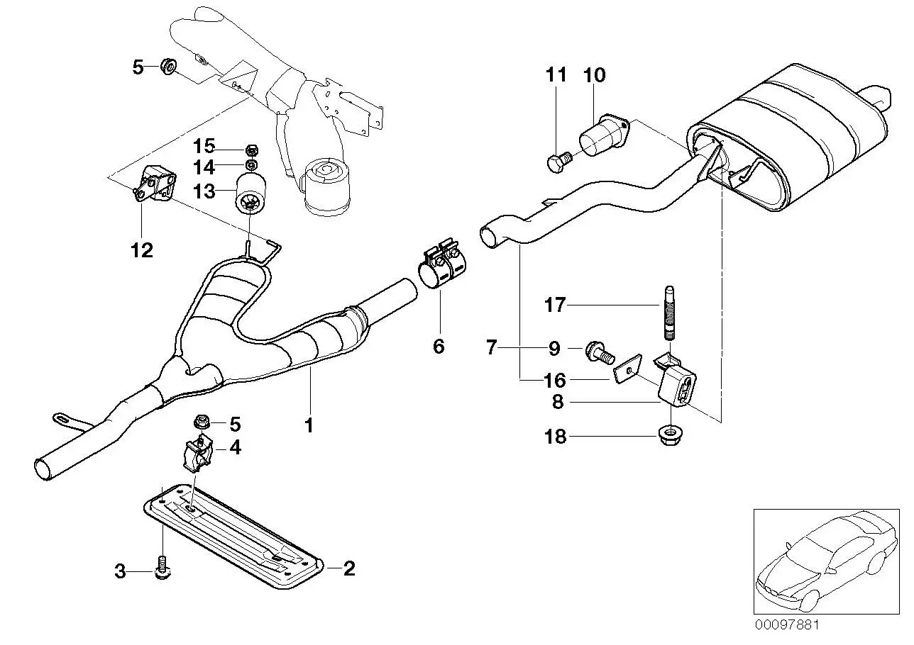 BMW Schwingungstilger E39 18307500084