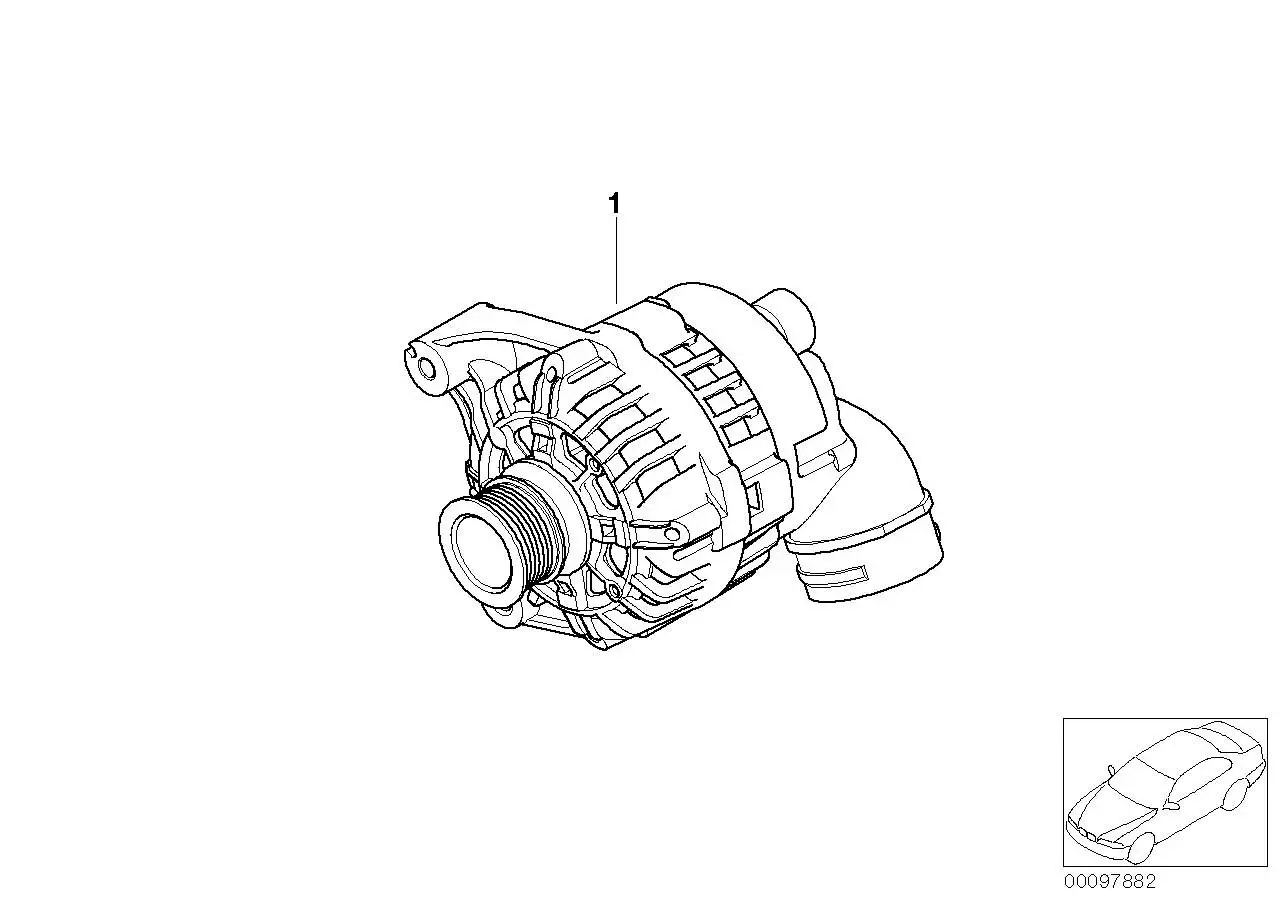 BMW RP REMAN Generator E46 E85 12317519620