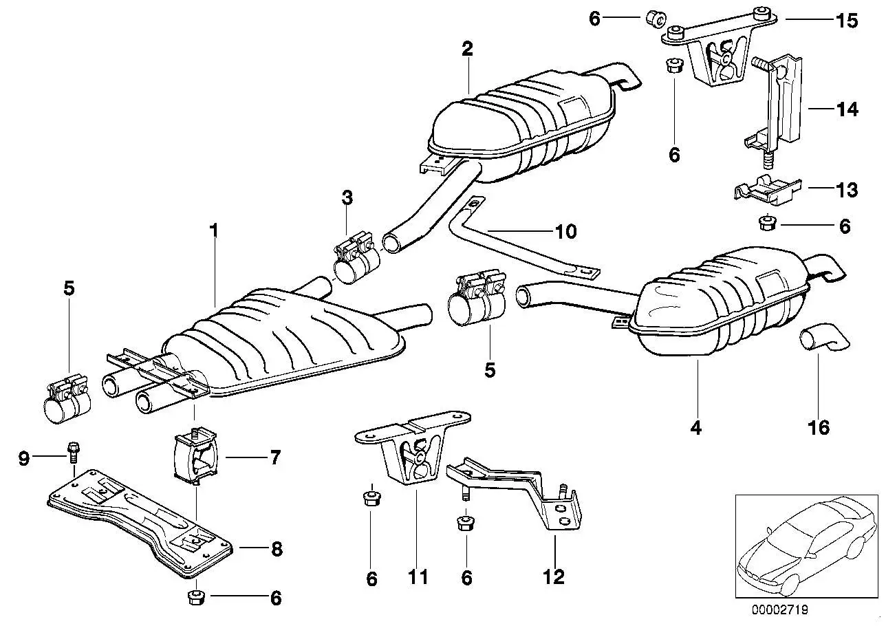 BMW Gummilager E38 E52 18211704198 - Bildposition 11