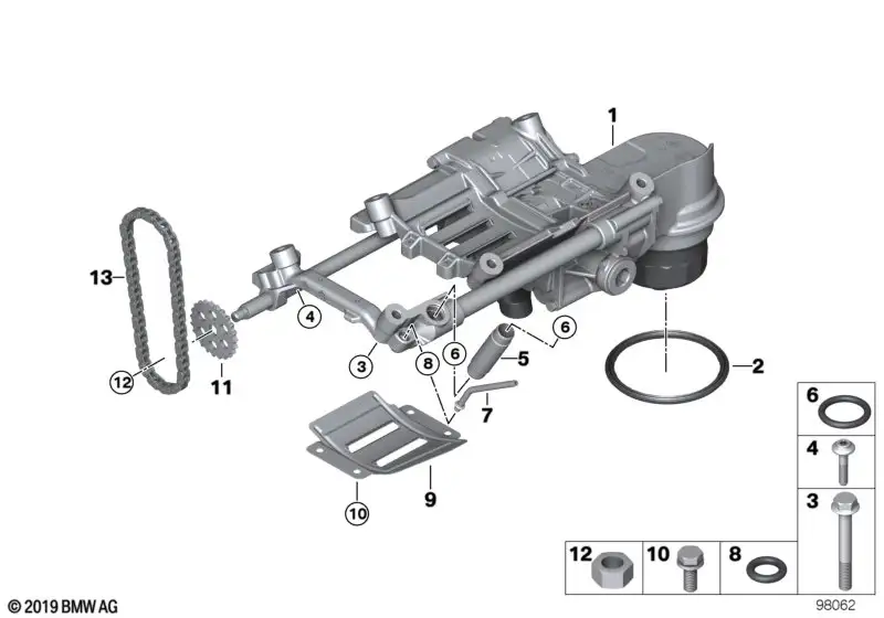 BMW Ölpumpe mit Ölfilter E60 E61 E63 E64 E65 E66 11417561428