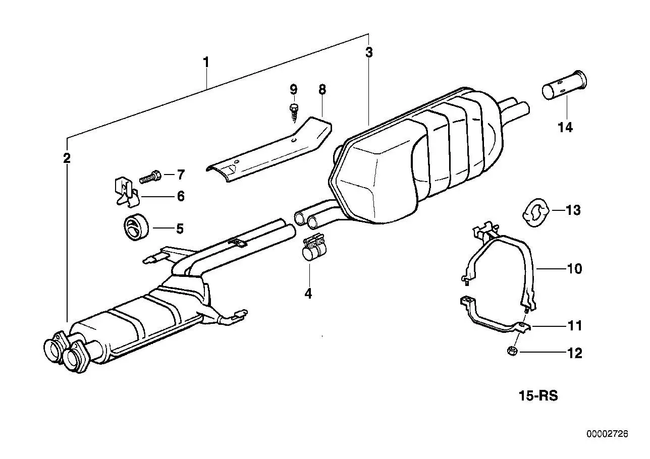 BMW Schelle E24 E28 18211176390 - 5er E28, 6er E24