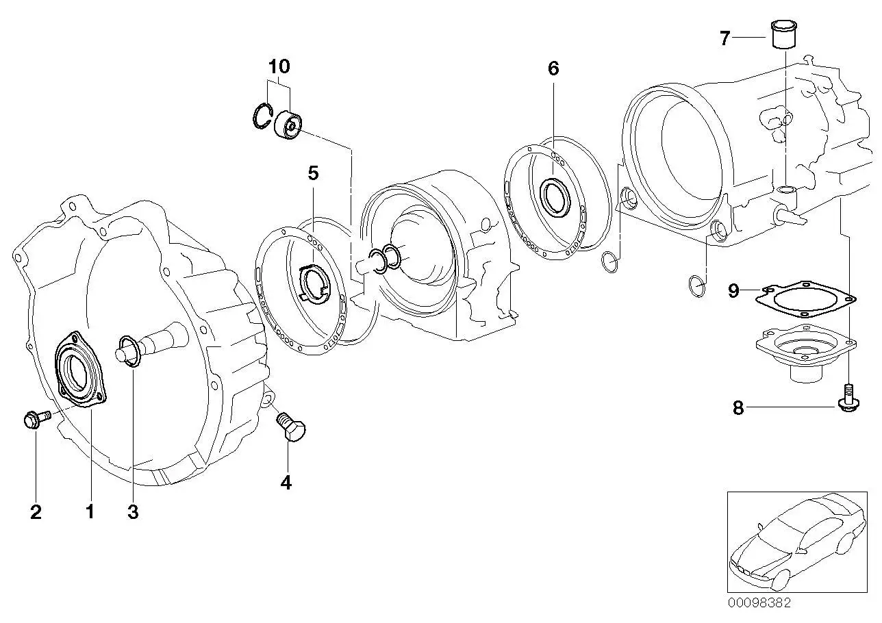 BMW Wellendichtring E34 E36 E46 24121218853 - Z3 E36, 3er E46, 5e