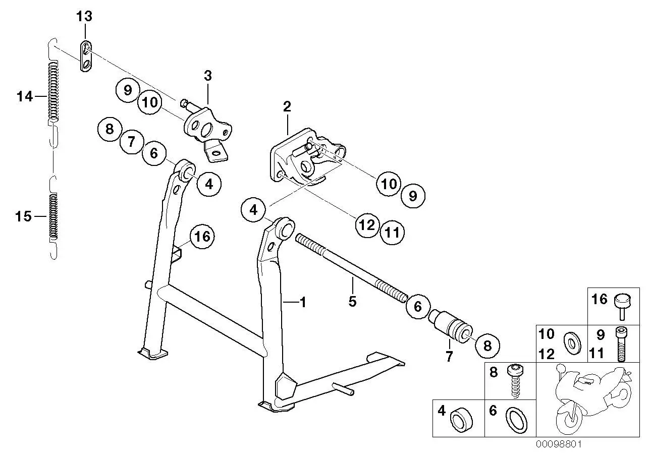BMW Befestigungsplatte rechts R21A 46527666483