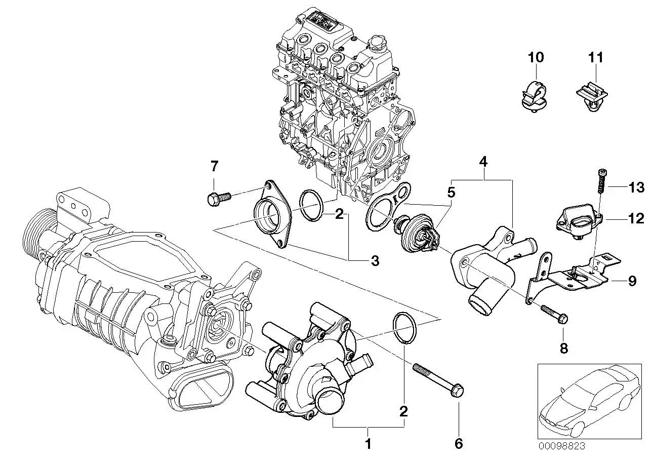 BMW Zylinderkopfschraube E24 E28 R52 R53 07119903004 - Bildpositi