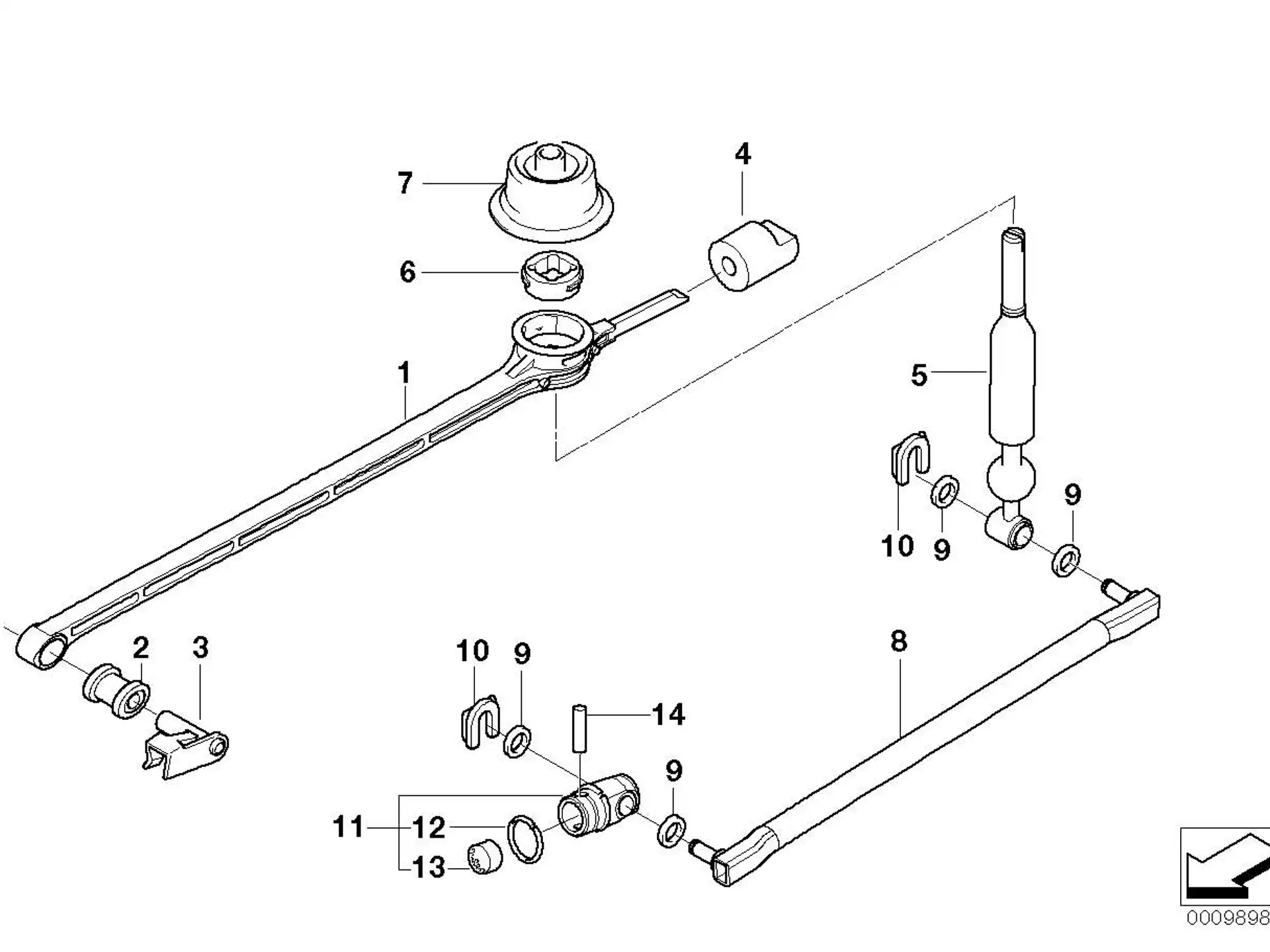 BMW Schalthebel E85 25117543192