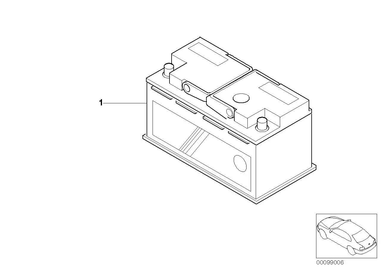 BMW Original BMW Batterie gefüllt E34 E36 61212432652