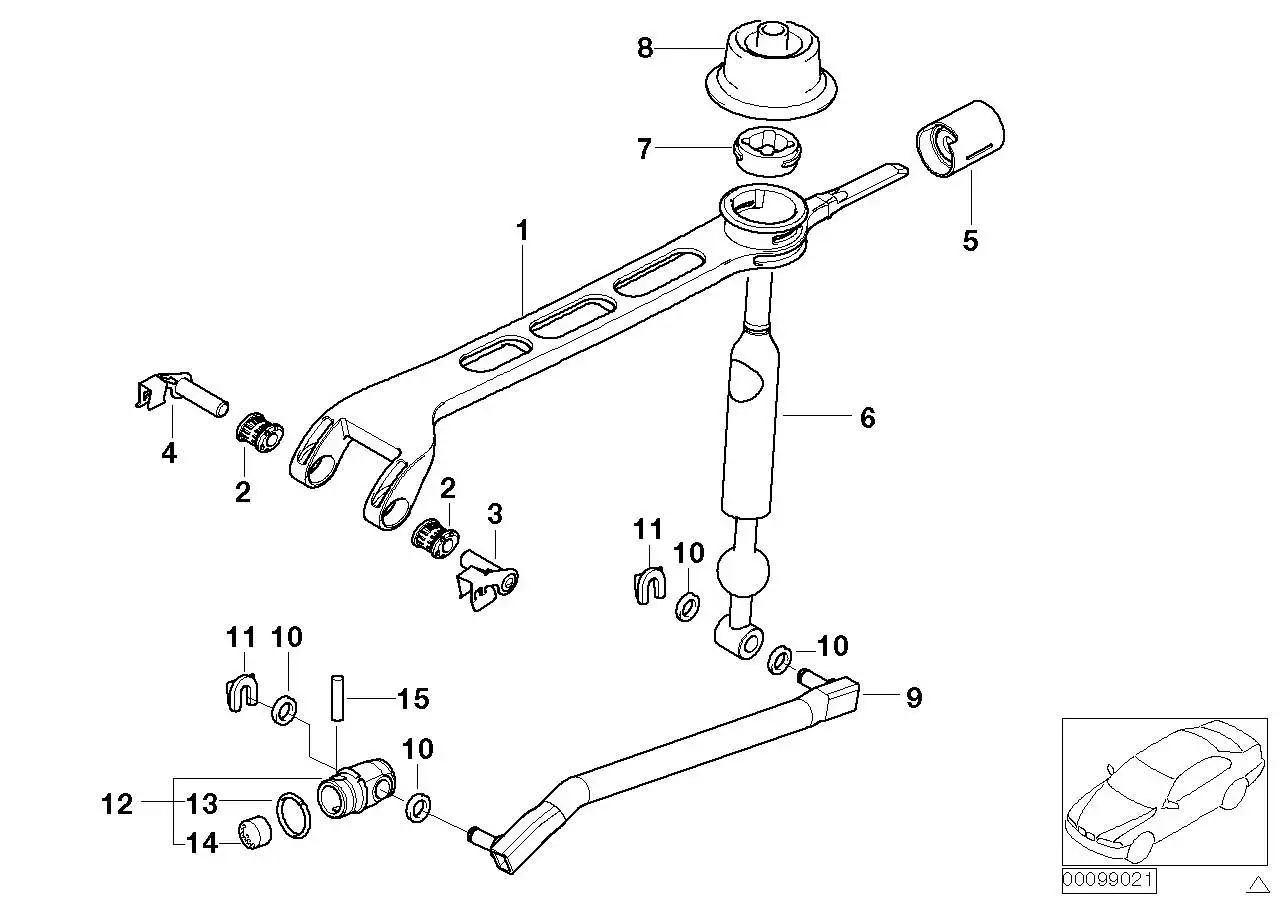 BMW Schaltstange E85 E86 25117512337