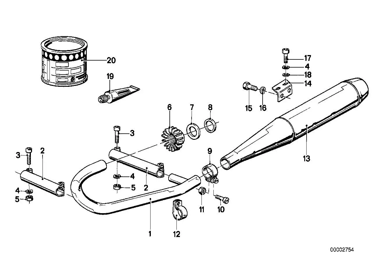 BMW Querrohr hinten 18111337152 - Bildposition 02
