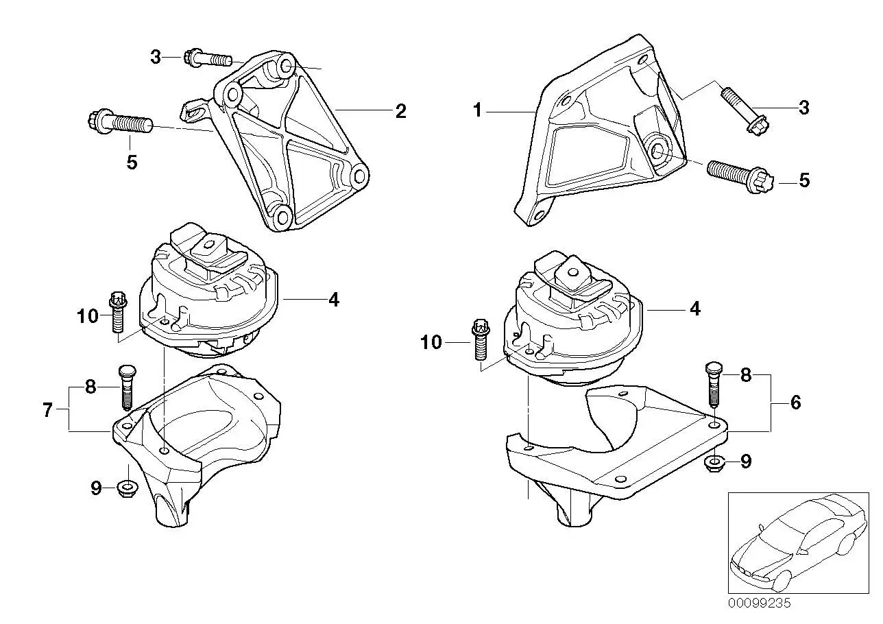 BMW Motorlager E65 E66 22116770790