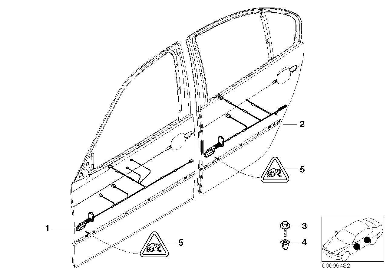 BMW Kabelsatz Fahrerseite E46 61126913076