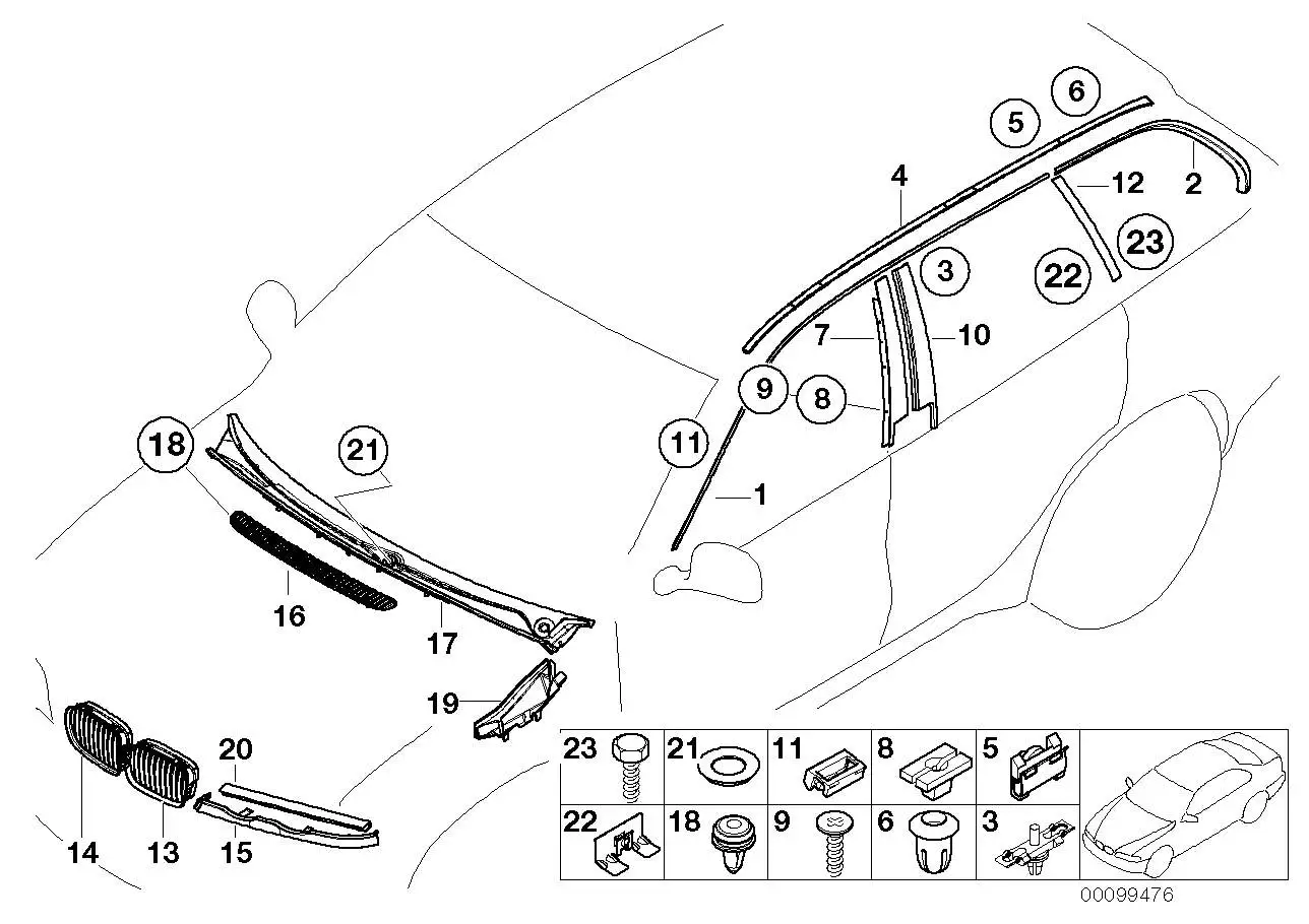 BMW Tülle E46 51137032221 - Bildposition 06