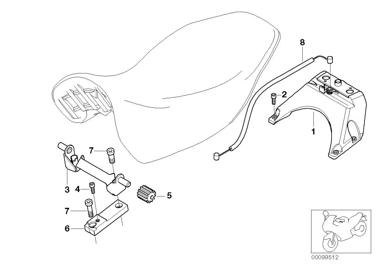 BMW Schlossträger 52537664433 - R21A / Bildposition 01