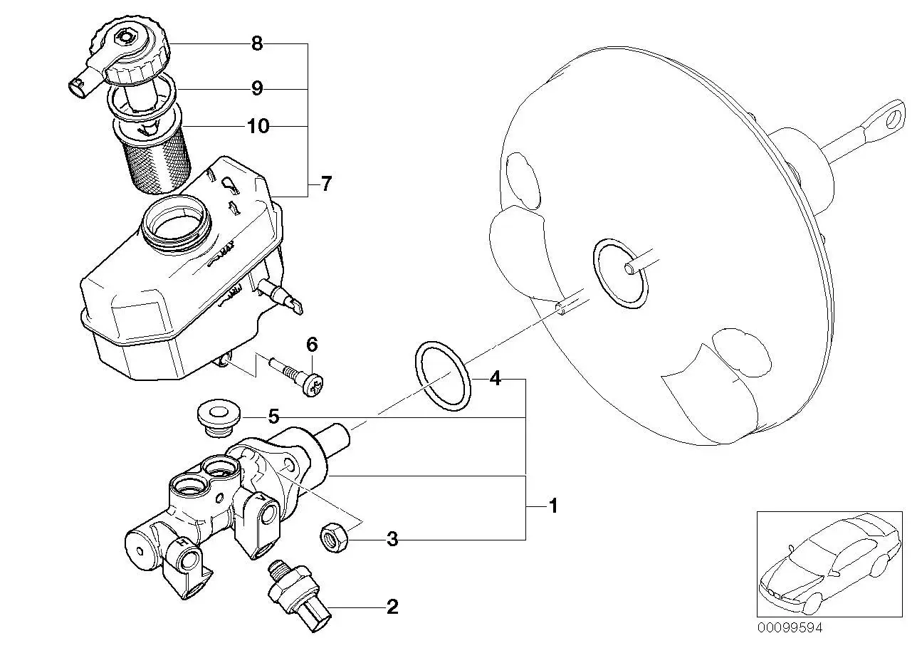 BMW DSC-Drucksensor E46 E60 E61 E63 E64 E85 34521164458 - 3er, 5e