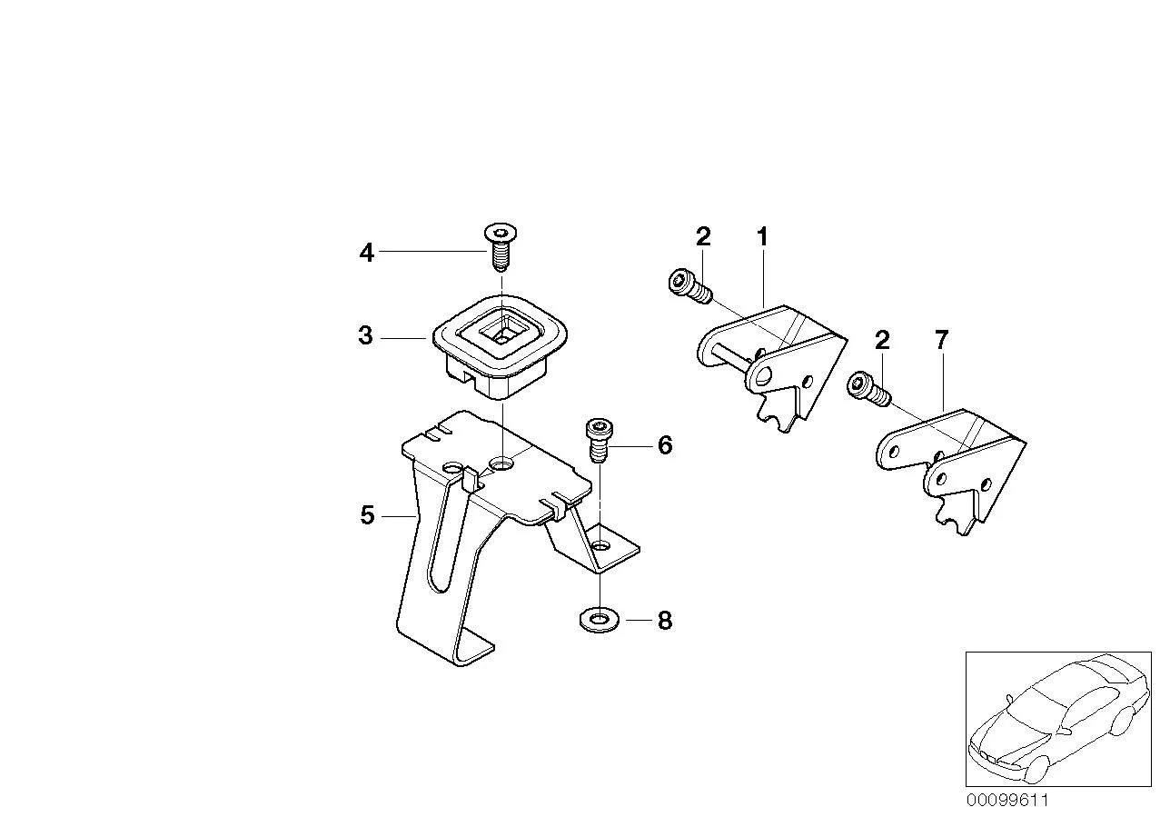 BMW Halter Isofix E65 E66 72147117329