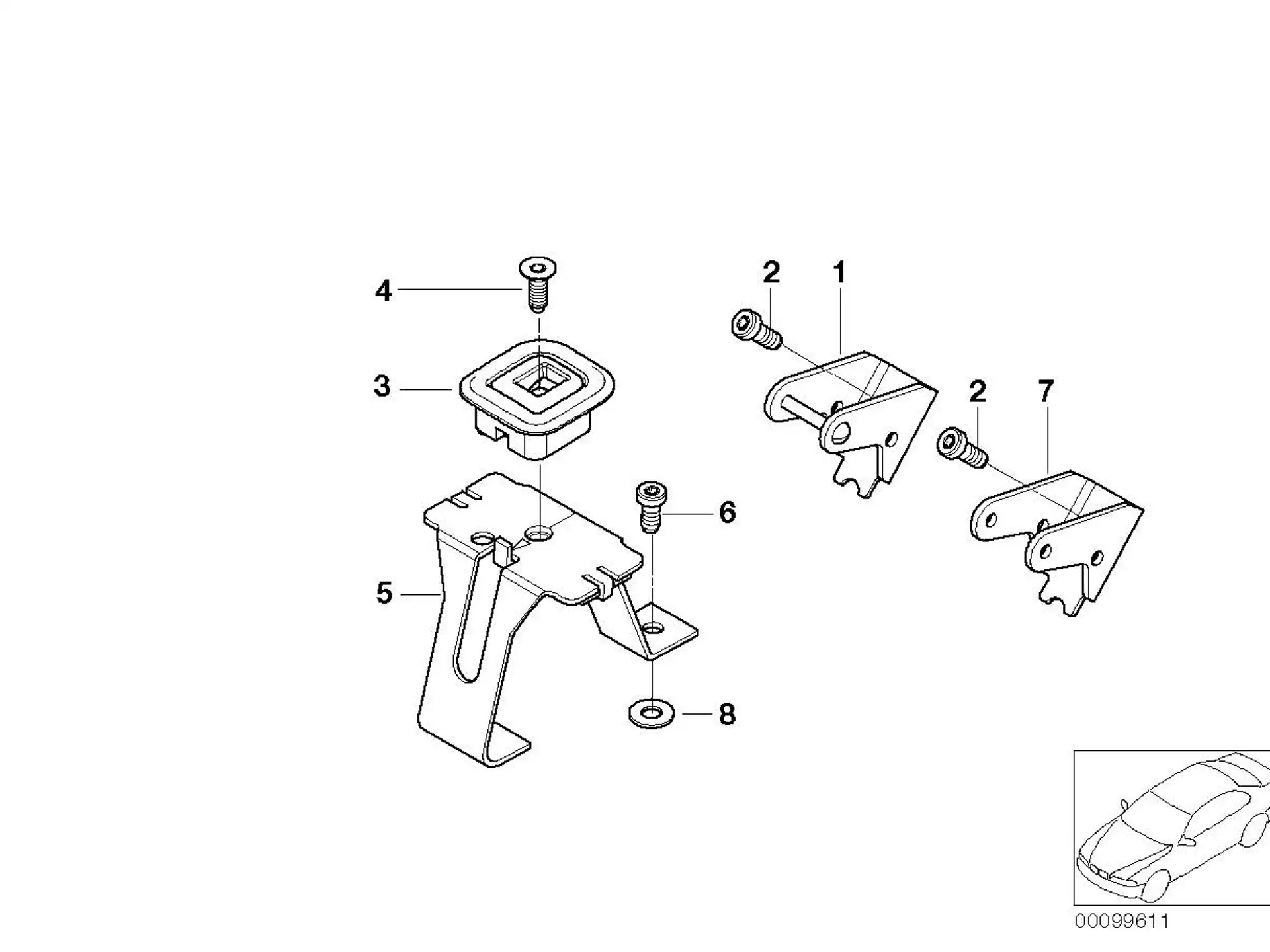 BMW Halter Isofix E65 E66 72147117329