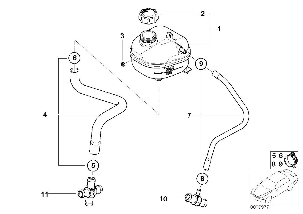 BMW T-Stück R52 R53 17127518614