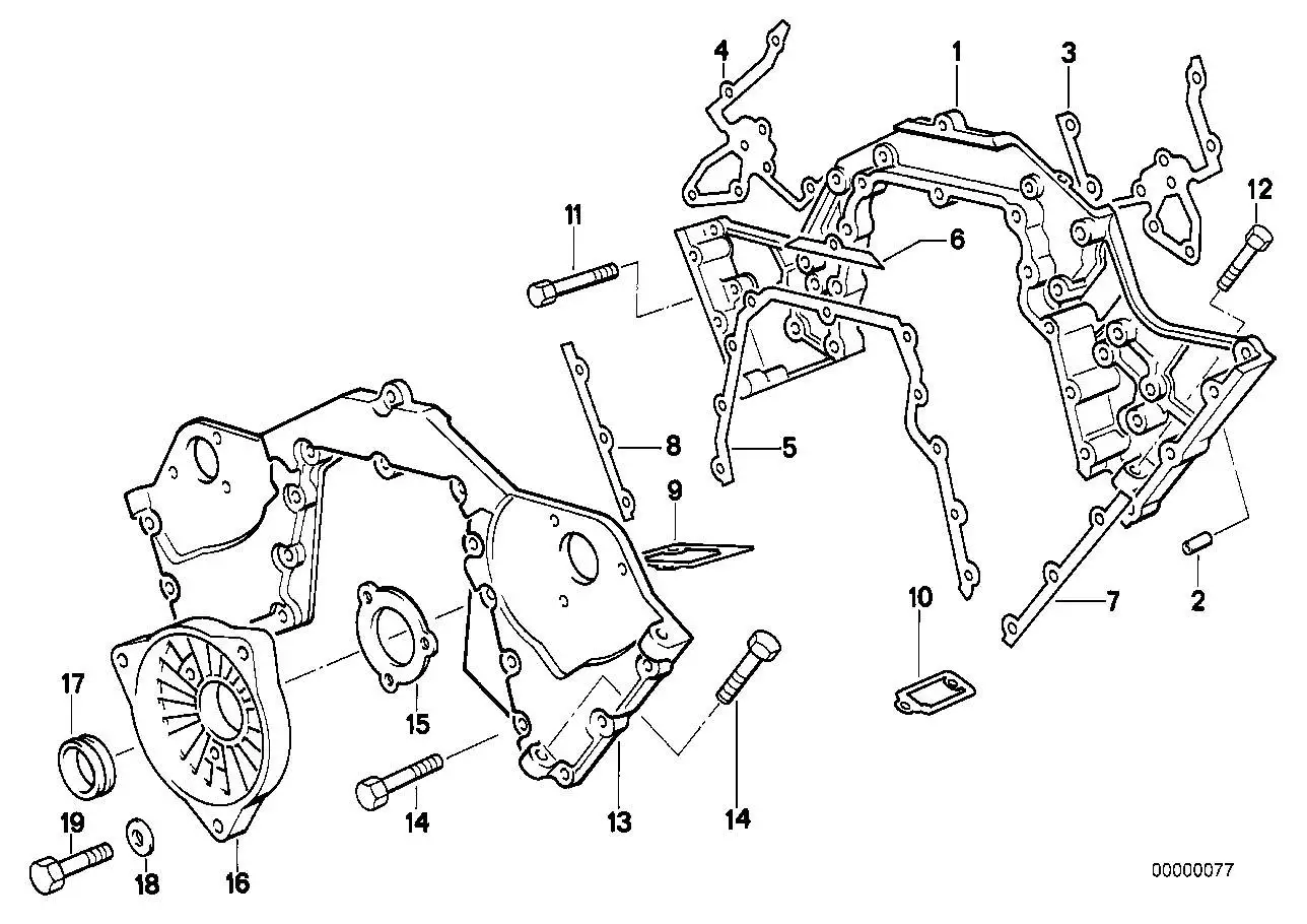 BMW Dichtung E31 E32 E38 11141725780 - 7er E32 Limousine, 7er E38