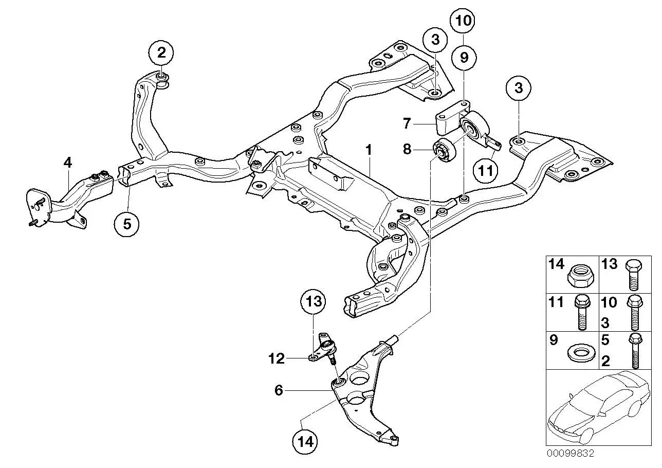 BMW Halter Träger Stossfänger links 31116757911 - Bildposition 04