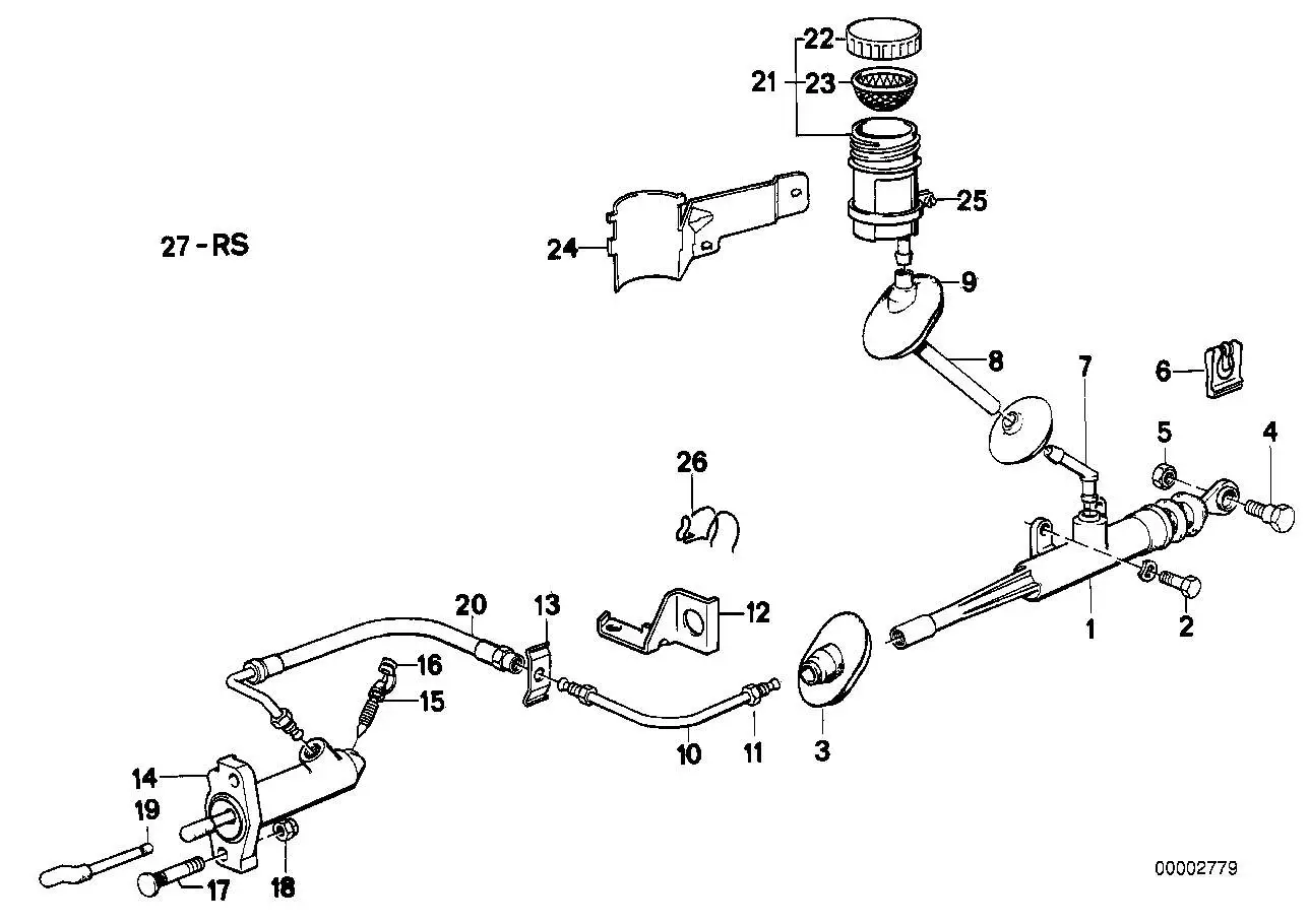 BMW Druckschlauch Kupplung E24 E28 E34 21521153512