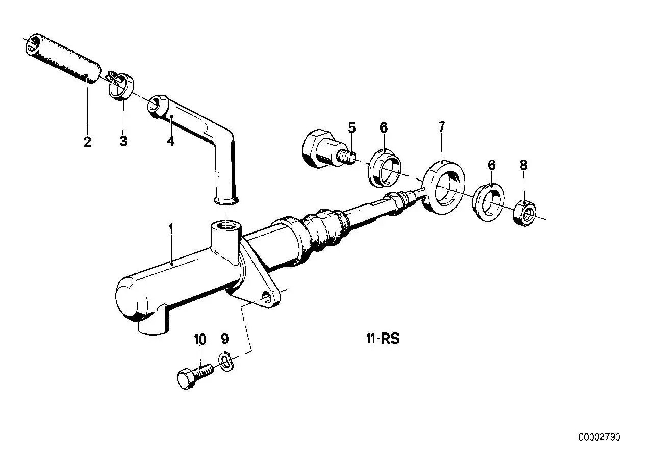 BMW Reparatursatz Kupplungsgeberzylinder E12 21521102625