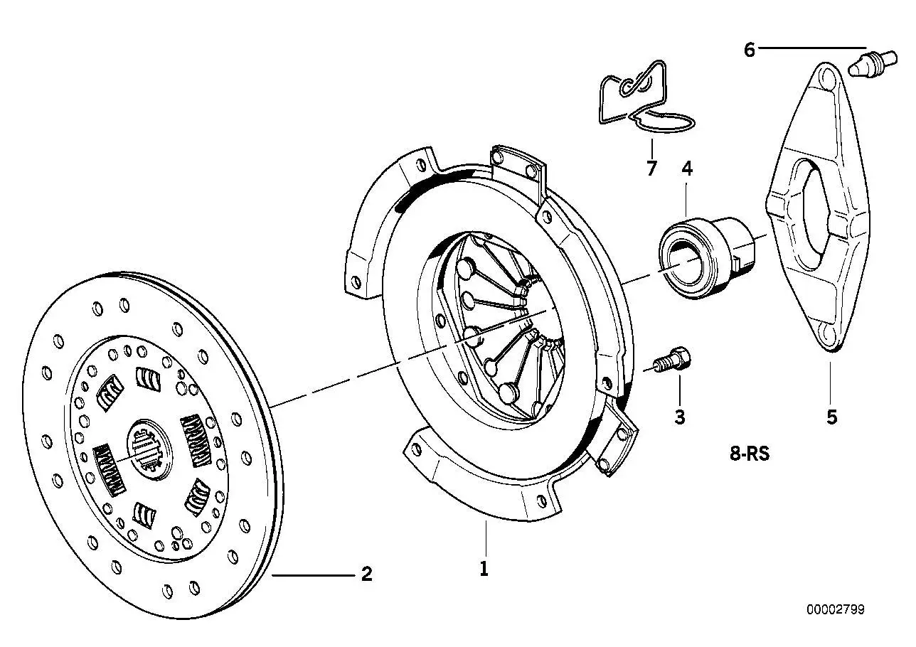 BMW Kupplungsscheibe E34 E36 21212226958 - Z3 E36, 5er E34