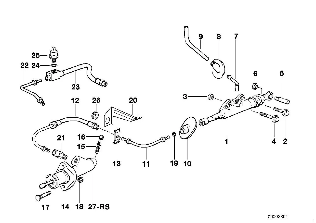 BMW Kupplungsnehmerzylinder E32 E34 E36 E38 E39 E52 E53 E60 E61 E