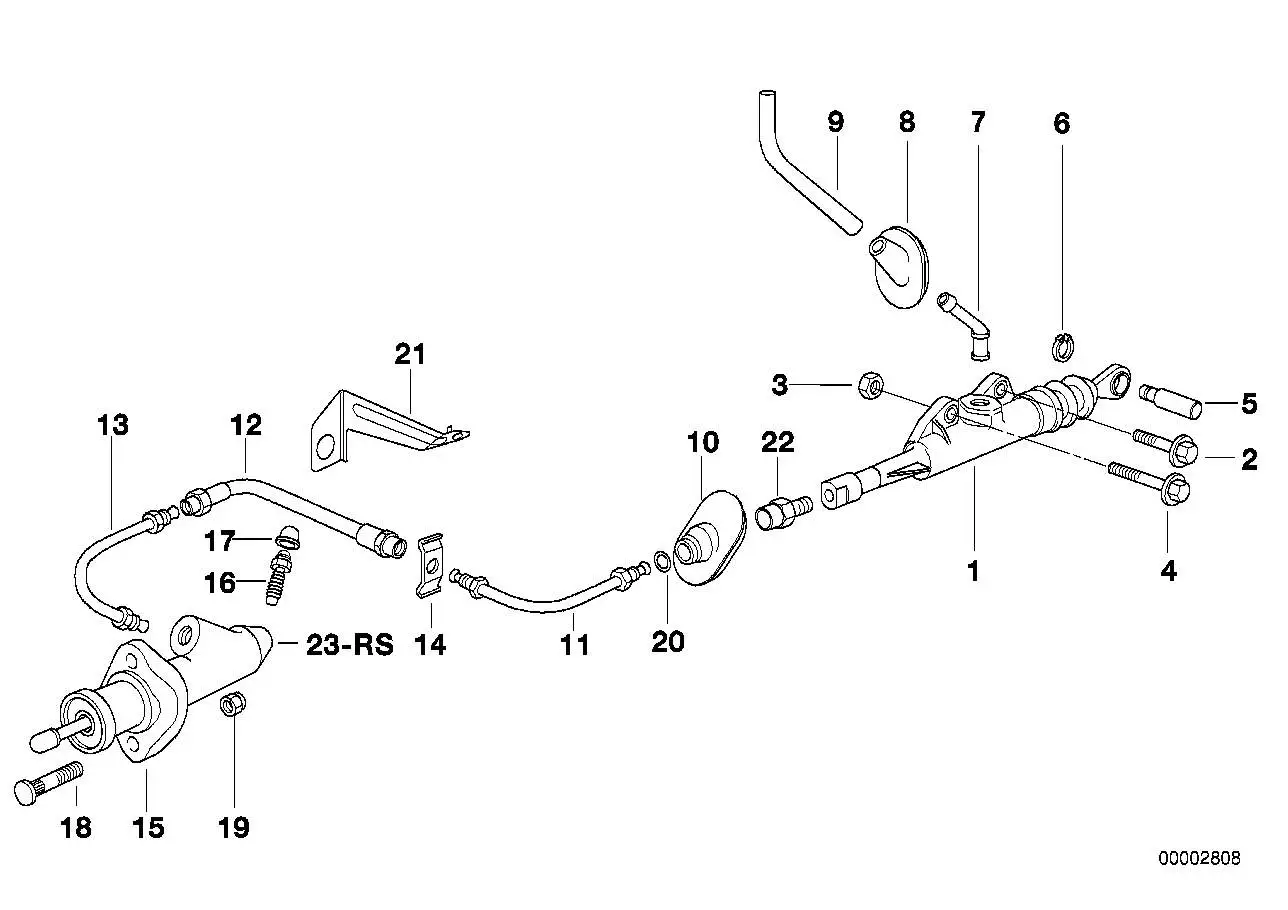 BMW Druckschlauch Kupplung E32 E34 E36 21521159350 - Z3 E36 Coupe