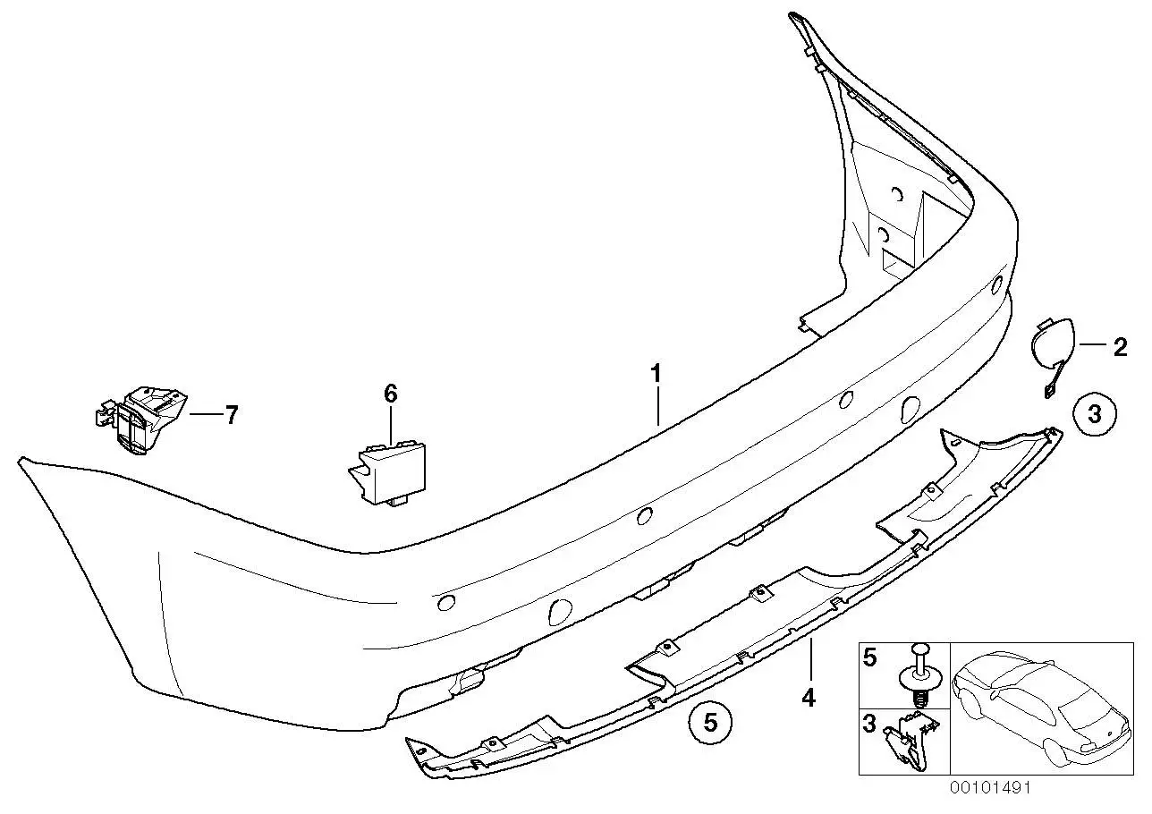 BMW Blende grundiert E46 51122694730 - 3er E46