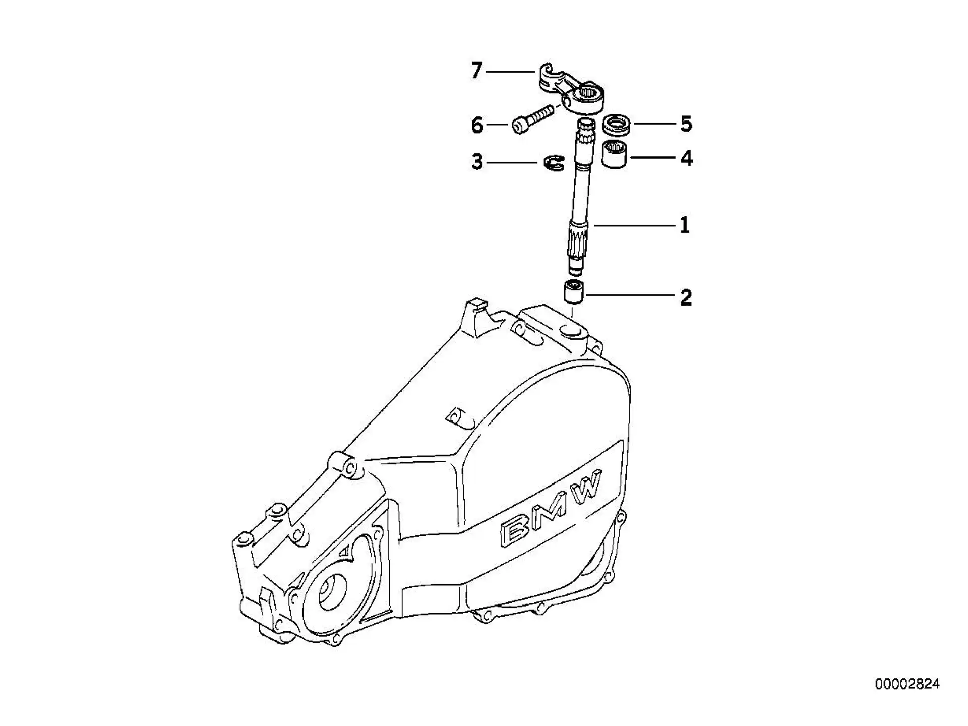 BMW Betätigungswelle K15 R13 21217682692